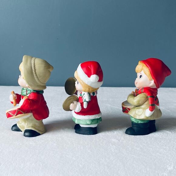 3 Vintage HOMCO 5564 Christmas Figurines Drummer Boy Cymbal Girl - Picture 3 of 8